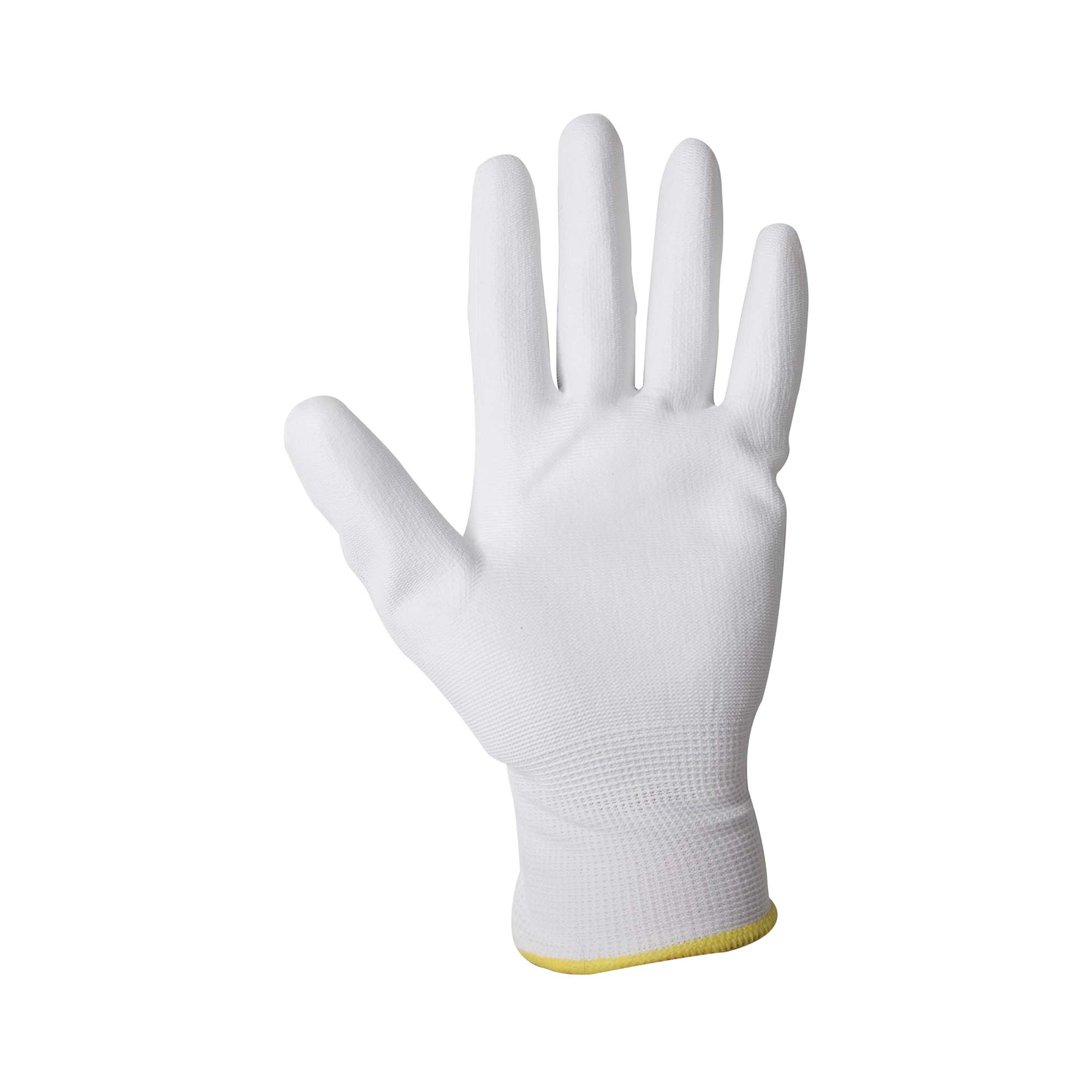 Arbeitshandschuhe Handschuhe PU / Nylon Feinstrick weiß Größe 9