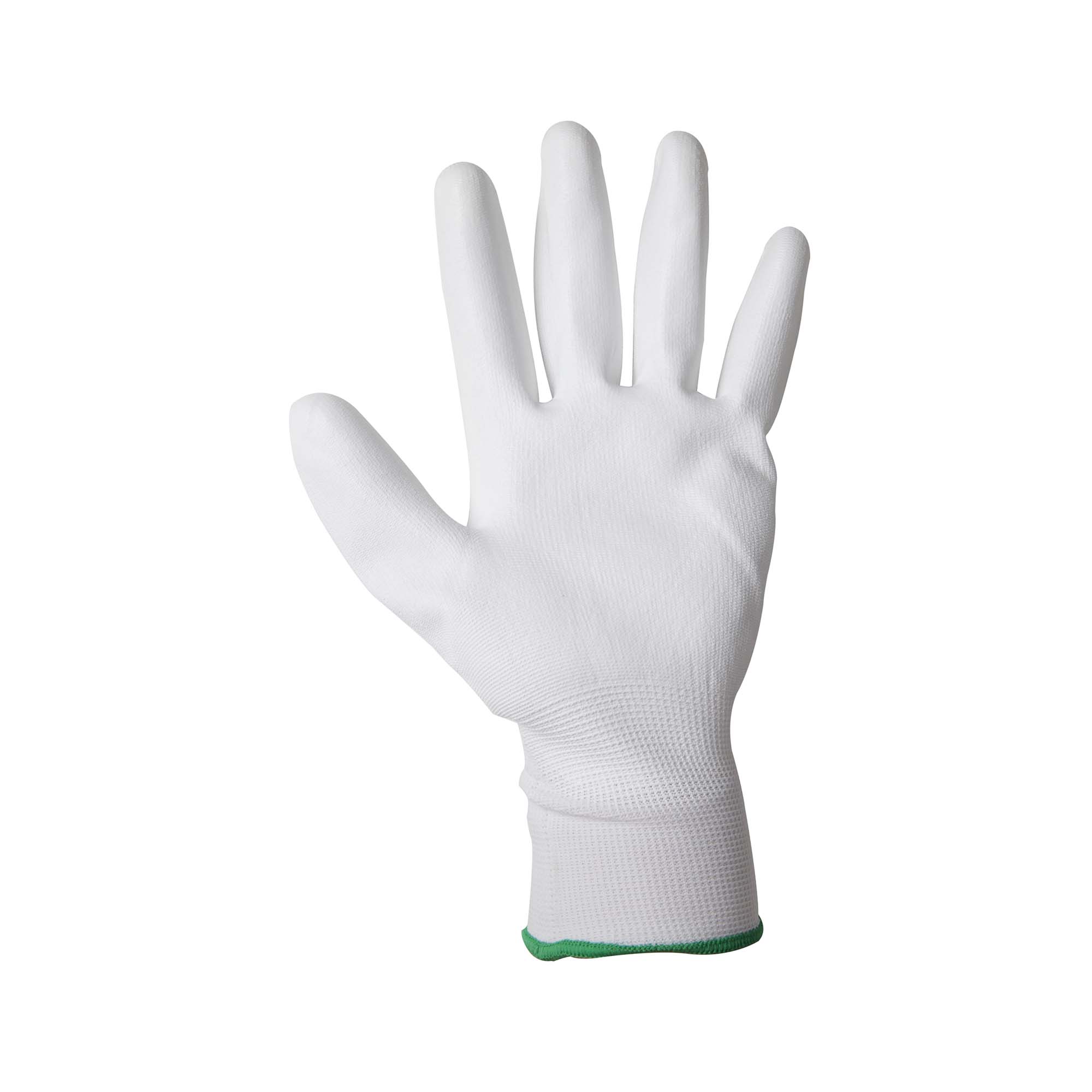 Arbeitshandschuhe Handschuhe PU / Nylon Feinstrick weiß Größe 11