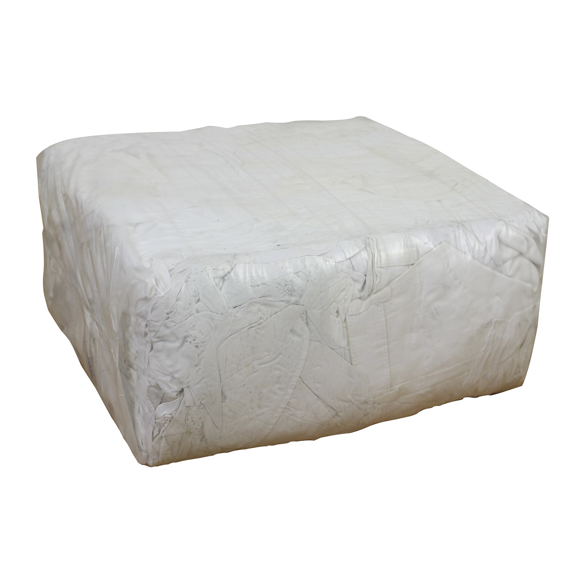 Putzlappen aus weißer 100er Baumwolle im 10 kg Paket